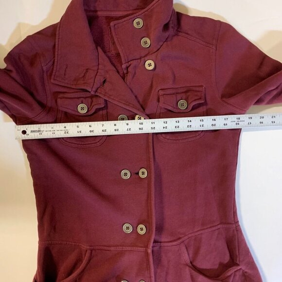 PrAna Women's Tori Double Breasted High Collar Military Style Jacket Size M - Picture 11 of 13